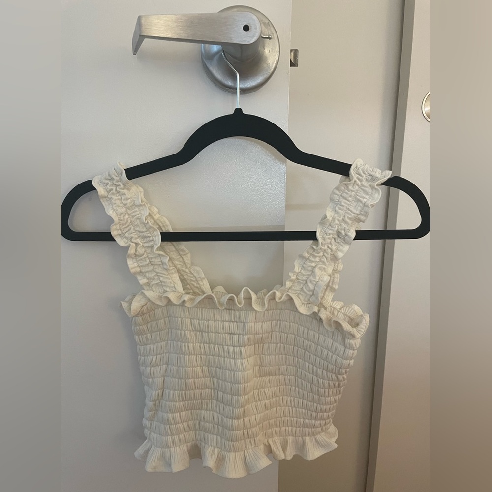 Reformation cream tank top